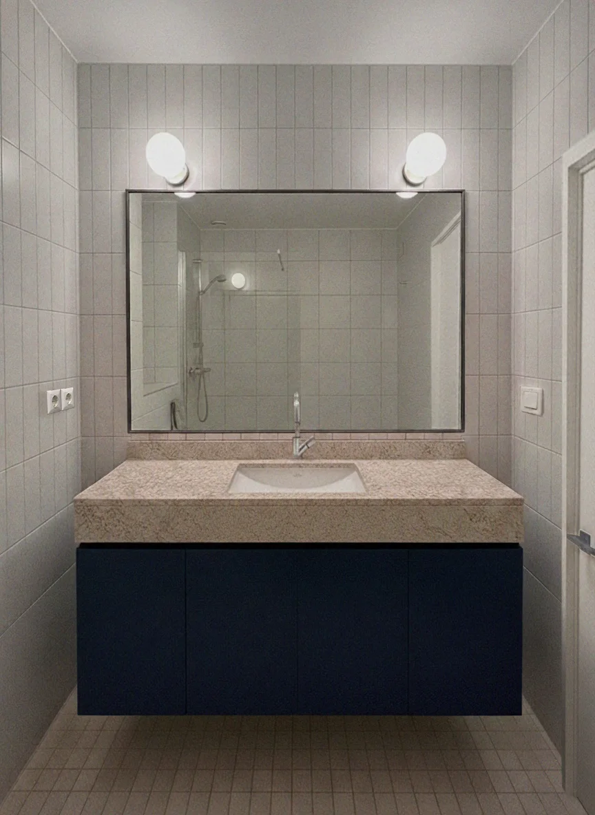 Salle de bain, appartement à Neuchâtel